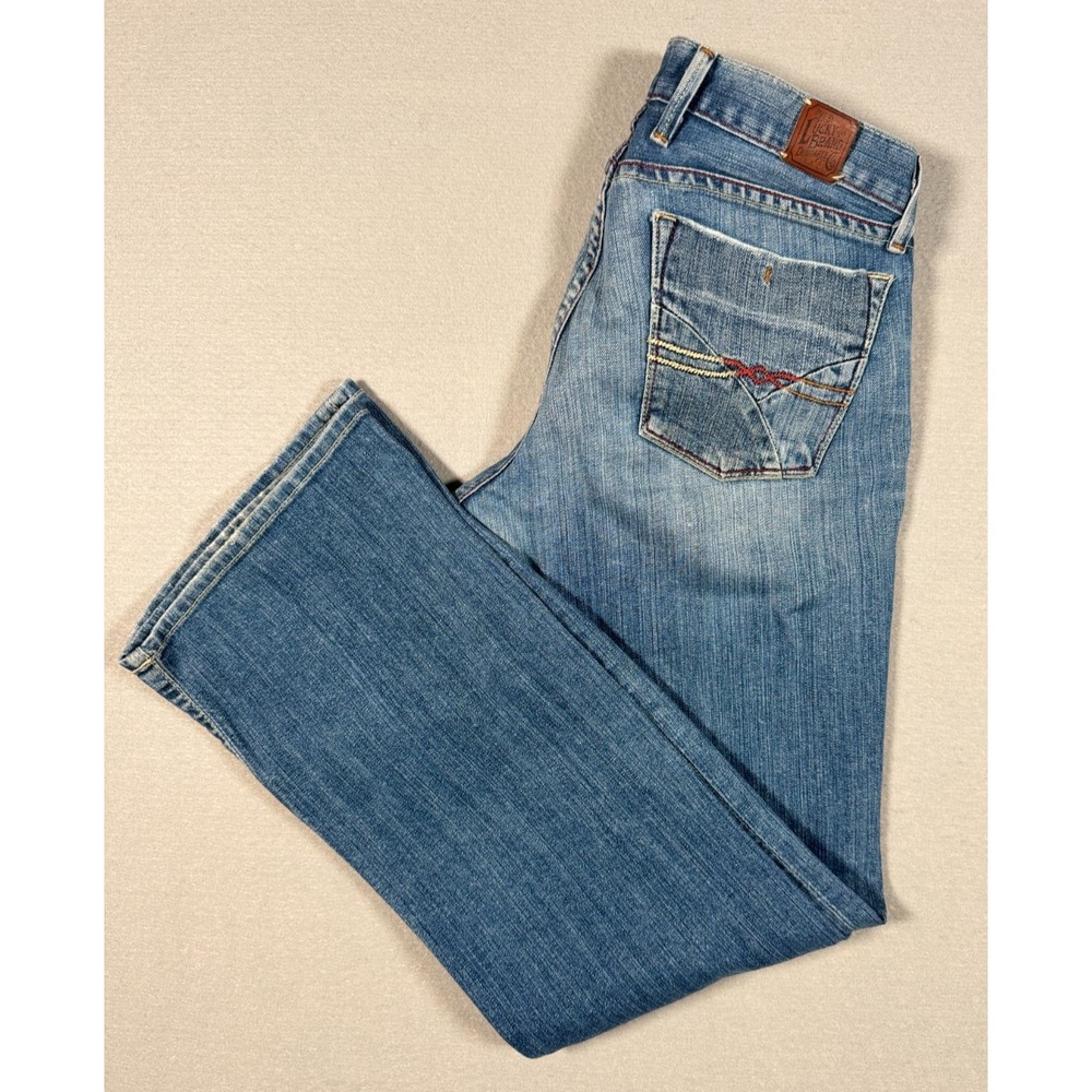 Lucky Brand Women's Button Fly Short Inseam Bootleg Jeans - Size 8 / 29
